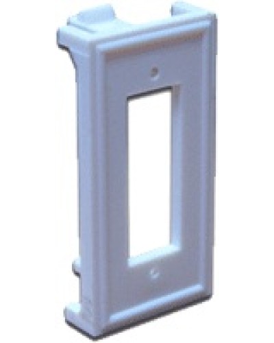 Вставка 22.5х45 для ВО адаптера SC дуплексный, белая LANMASTER LAN-SIP-2SC-WH в Ростове-на-Дону Аксессуары для кабель-канала Pintop.ru