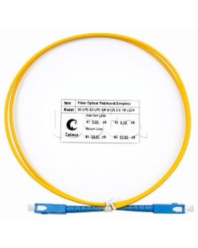 Пигтейл одномодовый оптический, SM 9/125, LSZH simplex SC/SC (1 м) Cabeus FOP(s)-9-SC-SC-1m в Ростове-на-Дону Патч-корды оптические Pintop.ru