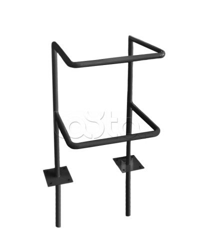 Ограждение стойки считывателя ОС-1 АЯКС, цвет черный, «под бетонирование» Магнито-контакт в Ростове-на-Дону Ограждения Pintop.ru