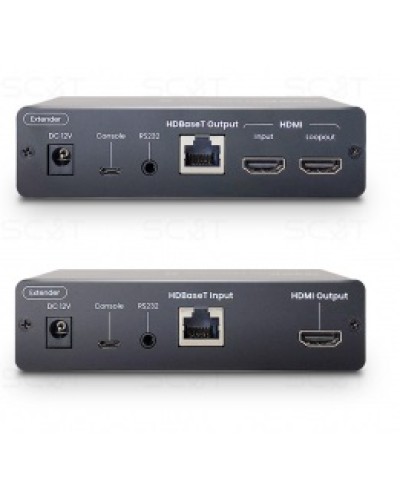 Удлинитель DisplayPort 4K(60Гц), USB, аудио, RS232 по кабелю витой пары(CAT6a) до 100м (HDBaseT) SC&T DP02U-4K6G в Ростове-на-Дону Видеоусилители, Модуляторы, Делители Pintop.ru