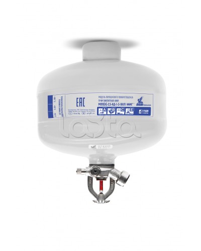 Модуль порошкового пажаротушения ПОЖТЕХНИКА МПП-2,5/68 МИГ (температура срабатывания +68°С) (белый) в Ростове-на-Дону Огнетушители Pintop.ru