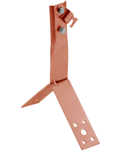 Держатель проводника круглого 6-10мм винтовой для конька h=100мм медь IEK (ZDP80-50-4-16-100) в Ростове-на-Дону Крепеж Pintop.ru