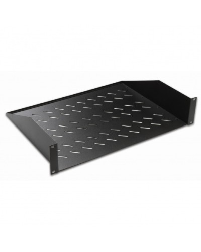 Полка консольная 19, 2U глубина 350мм, нагрузка до 25 кг, чер. Datarex DR-412211 в Ростове-на-Дону Полки для шкафов и стоек Pintop.ru