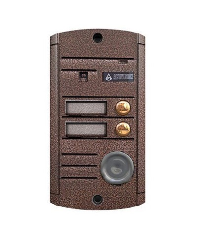 Видеопанель вызывная накладная цветная на 2 абонента с TM-считывателем Activision AVP-452 ТМ (PAL, медь) в Ростове-на-Дону Вызывные видеопанели малоабонентные Pintop.ru