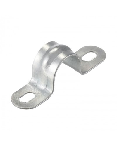 Скоба оцинк. с двумя отверстиями, для трубы D14мм(5шт) Экопласт (43614-5) - Скоба оцинкованная с двумя отверстиями, для трубы D14мм(5шт) Экопласт в Ростове-на-Дону Держатели, клипсы, скобы Pintop.ru