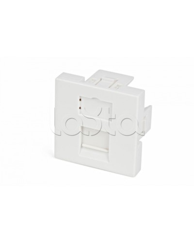 Вставка 45x45 (аналог Mosaic) для 1 модуля формата Keystone Jack, со шторкой Hyperline SIP2-1K-M45-45 в Ростове-на-Дону Модули Keystone Pintop.ru