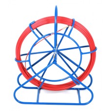 Устройство для протяжки кабеля мини УЗК в металлической кассете с держателем на ножке, 50 м Hyperline CPS-GP6.0-МС-50M