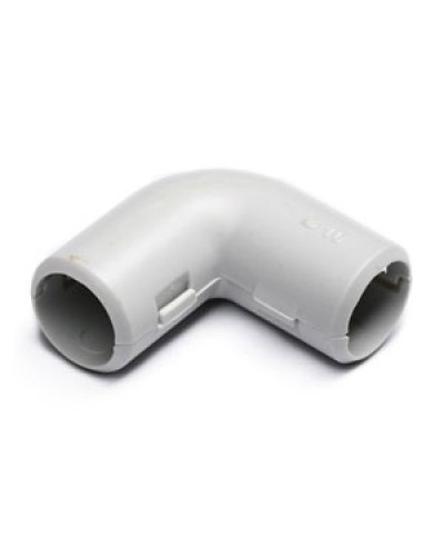 Угол 90° (из двух частей) для труб D20 мм, без галогена (25 шт/уп) Экопласт 41220-25HF в Ростове-на-Дону Аксессуары для труб (ОКЛ) Экопласт Pintop.ru