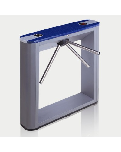 Турникет тумбовый электромеханический с планками антипаника, синей крышкой PERCo-TTD-03.1G (планки антипаника, синяя крышка) в Ростове-на-Дону Турникеты Pintop.ru