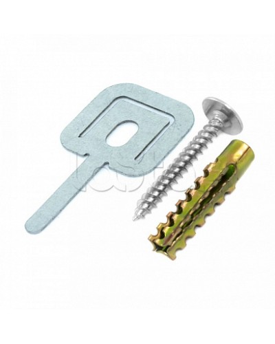 Комплекты для крепления ОКЛ с использованием самореза, дюбеля и хомута FR ПР-25 (100 шт) Промрукав (PR08.5200) в Ростове-на-Дону Огнестойкие кабельные линии Pintop.ru