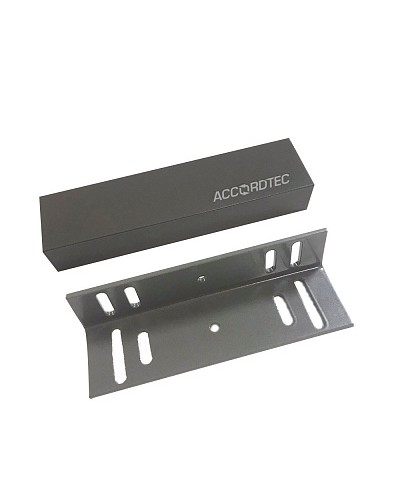 Электромагнитный влагозащищенный замок премиум-класса AccordTec ML-200K Premium Grey с уголком в Ростове-на-Дону Электромагнитные замки Pintop.ru