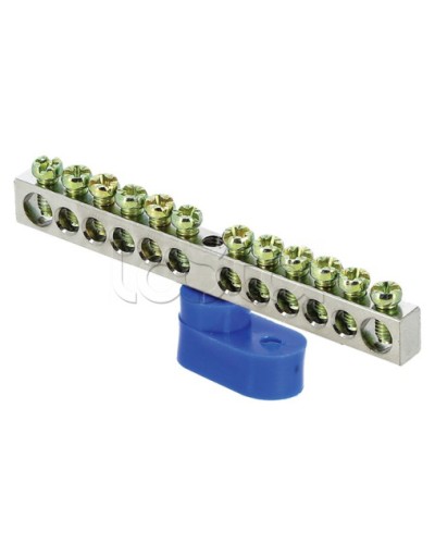 Шина 0 N (6x9мм) 12 отв. цинк синий угловой изолятор EKF PROxima (sn1-63-12-1) в Ростове-на-Дону Клеммные колодки Pintop.ru