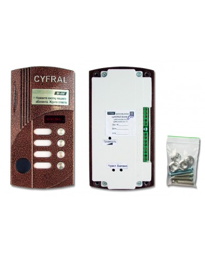 Блок вызова видеодомофона на 4 абонентов Цифрал M-4M/PVС в Ростове-на-Дону Блоки вызова многоабонентные Pintop.ru