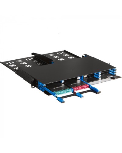 Бокс 19 на 12 компактных кассет MPO, 1U, черный LANMASTER (LAN-FOBM-12MCC-1U) в Ростове-на-Дону Патч-корды оптические Pintop.ru