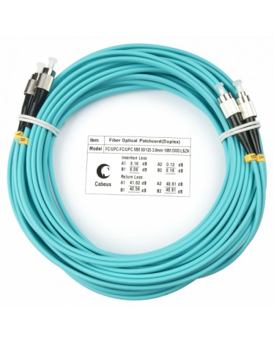 Шнур оптический duplex FC-FC 50/125 mm OM3 25м LSZH Cabeus FOP-50-FC-FC-25m в Ростове-на-Дону Патч-корды и пигтейлы Pintop.ru