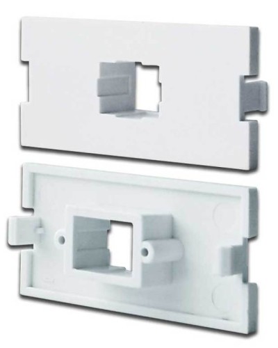 Вставка модульная под SC симплексный адаптер в розетку LAN-MB, белая LANMASTER LAN-MBP-1SC-WH в Ростове-на-Дону Коннекторы Pintop.ru
