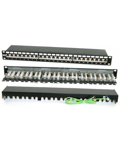Патч-панель Hyperline PP2-19-24-8P8C-C6A-SH-110D в Ростове-на-Дону Патч панель Pintop.ru