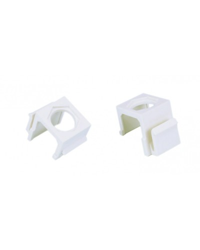 Вставка формата Keystone Jack для коаксиальных разъемов, ROHS, белая Hyperline (KJ1-COAX-WH) в Ростове-на-Дону Кроссы оптические Pintop.ru