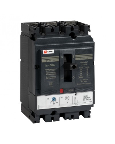 Выключатель автоматический ВА-99C (Compact NS) 100/ 50А 3P 36кА EKF PROxima (mccb99C-100-50) в Ростове-на-Дону Электротехническое оборудование Pintop.ru