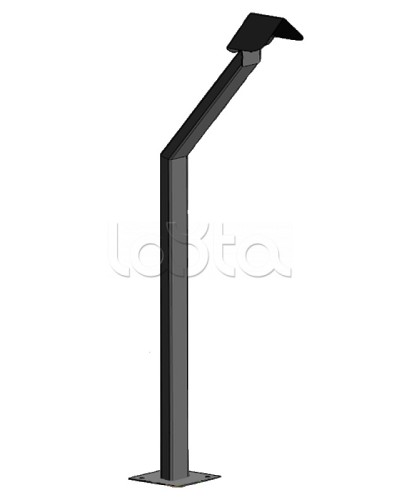 Стойка кнопки выхода Аякс наклонная исп.00 (на асфальт), черная Магнито-контакт в Ростове-на-Дону Дополнительное оборудование для ОПС Pintop.ru