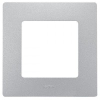Рамка 1 пост Etika алюминий Legrand 672551
