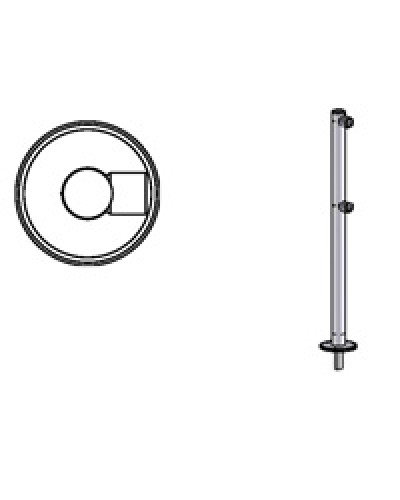 Стойка ограждения съемная односторонняя Oxgard Стойка ограждения съемная односторонняя (ВЗР 1996Р01) в Ростове-на-Дону Ограждения Pintop.ru