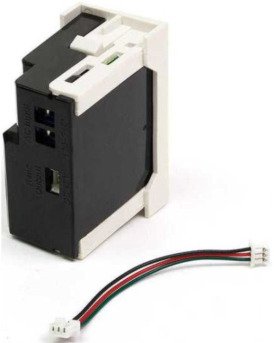 Блок питания для конвертора RJ45-VGA, формата Mosaic, 22.5х45мм, вертикальный, белый LANMASTER LAN-SIP-23VGA/VP-WH в Ростове-на-Дону Электротехническое оборудование Pintop.ru