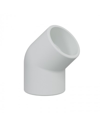 Поворот 45гр., дляаспирационной системы D25мм, АБС, цвет белый (10шт) Экопласт (49225-10W) в Ростове-на-Дону Пожарные извещатели Pintop.ru
