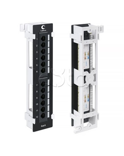 Патч-панель настенная, 12 портов RJ-45 Cabeus (PL-12-CAT.6-WL-DUAL IDC) в Ростове-на-Дону Патч панель Pintop.ru