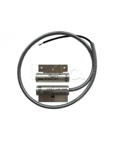 Извещатель охранный точечный магнитоконтактный взрывозащищённый Магнито-контакт Ех ИО102 Al исп.251 (торцевой), с постоянно присоединенным кабелем в металлорукаве (штатно кабель 2х0,75 - 1м), 1Ex d IIC T6 Gb АТФЕ.425119.171 в Ростове-на-Дону Извещатели охранн