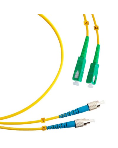 Шнур оптический duplex SC/APC-FC/UPC 9/125 sm 10м LSZH Cabeus FOP(d)-9-SC/APC-FC/UPC-10m в Ростове-на-Дону Патч-корды оптические Pintop.ru