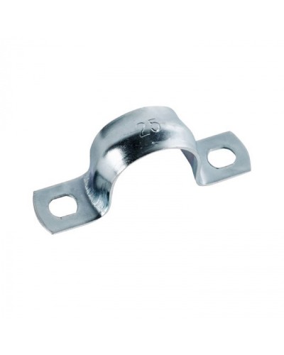 Скоба оцинк. с двумя отверстиями, для трубы D25мм (5шт) Экопласт (43625-5) - Скоба оцинкованная с двумя отверстиями, для трубы D25мм (5шт) Экопласт в Ростове-на-Дону Держатели, клипсы, скобы Pintop.ru