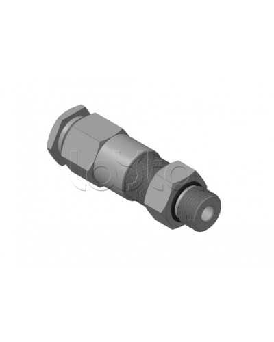 Кабельный ввод для бронированного кабеля с двойным уплотнением, резьбой G1/2, внешним диаметром кабеля D=8-12 мм и проходным диаметром кабеля d=4-8 мм Спектрон КВБ-12/8-2У-М-G1/2 в Ростове-на-Дону Аксессуары для кабель-канала Pintop.ru