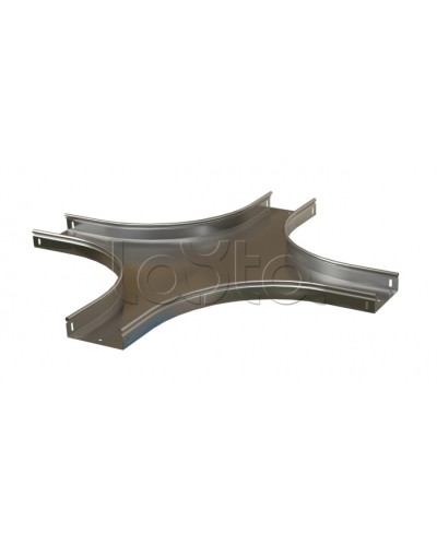 Ответвитель X-образный горизонтальный плавный Hyperline RST-CXS-600-100-0,8-R100-SZ в Ростове-на-Дону Аксессуары для лотков Pintop.ru