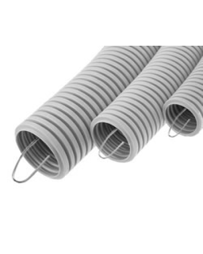 Труба HFFR гофрир. тяжелая, с зондом, без галогена, ПЛЛ 25мм Экопласт 21125HFR-W в Ростове-на-Дону Труба гофрированная Pintop.ru