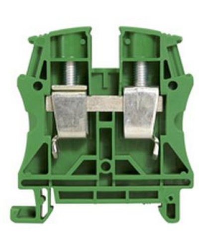 Клемма 16 мм2 однополюсная 1 вход/1 выход, шаг 12 мм, зеленая Viking Legrand 037198 в Ростове-на-Дону Клеммные колодки Pintop.ru