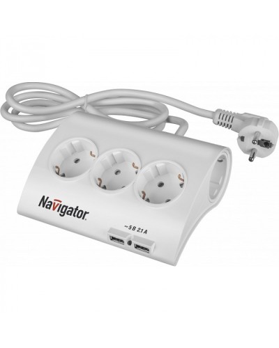 Удлинитель Navigator 71 544 NPE-USB-05-180-ESC-3X1.0 в Ростове-на-Дону Блоки розеток Pintop.ru