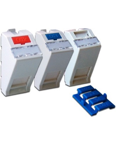 Вставка 22.5х45 на 1 кейстоун, угловая, со шторкой, маркировкой, иконками, белая LANMASTER LAN-SIP-22A-WH в Ростове-на-Дону Коммутационные изделия Pintop.ru