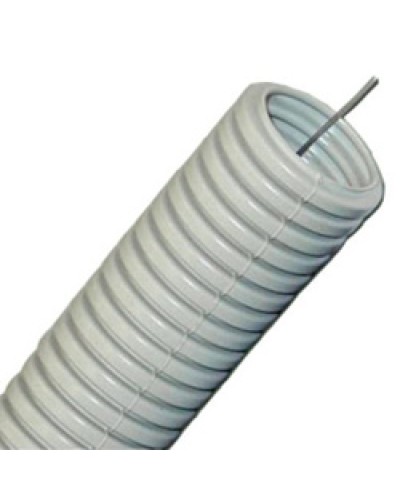 Труба гофрированная HFLS легкая диам 20 мм, с зондом, без галогена, низкое дымовыделение Экопласт 60120HFLS в Ростове-на-Дону Труба (ОКЛ) Экопласт Pintop.ru