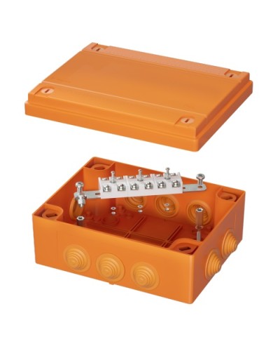 Коробка распределительная IP55, пластиковая с кабельными вводами и клеммниками 240х190х90мм DKC FSK41610 в Ростове-на-Дону Распределительные коробки Pintop.ru