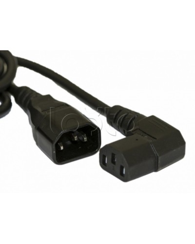 Кабель питания монитор-компьютер Hyperline PWC-IEC13A-IEC14-1.8-BK в Ростове-на-Дону Аксессуары для стоек и шкафов Pintop.ru