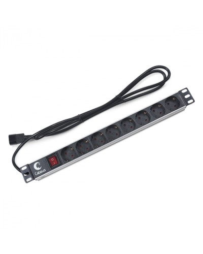 Блок на 8 розеток IEC 320 горизонтальный для 19 шкафов Cabeus (PDU-8P-2IEC) в Ростове-на-Дону Блоки розеток Pintop.ru