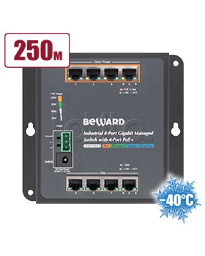 Коммутатор с PoE Beward STWP-08HP4 в Ростове-на-Дону Коммутаторы Pintop.ru