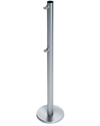 Стойка ограждения с 2-мя полупетлями односторонняя передвижная Oxgard ВЗР2442.09.10 в Ростове-на-Дону Ограждения Pintop.ru