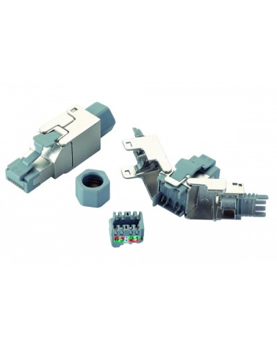 Вилка RJ45 категории 6 FTP для полевой установки Eurolan (13A-F6-03SL) в Ростове-на-Дону Коннекторы и разъемы Pintop.ru