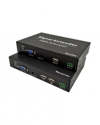 NST NS-HDU-VGA-KVM-AR KVM VGA+USB удлинитель по витой паре с поддержкой Audio, RS232 до 120м в Ростове-на-Дону Системы видеонаблюдения Pintop.ru