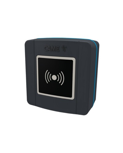 Накладной проксимити-считыватель для карт, брелоков и TAG-капсул Came 806SL-0300 - SELR1BDG, подключаемый к шине CXN с синей подсветкой (протокол Manchester), RAL7024 в Ростове-на-Дону Считыватели Pintop.ru