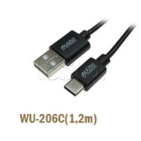 Кабель для передачи данных и зарядки LazsoWU-206C(1,2m)