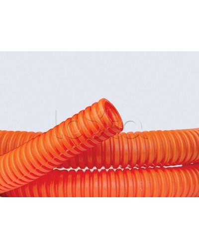 Труба ПНД гибкая гофр. д.20мм, лёгкая без протяжки, 100м, цвет оранжевый DKC 70920 в Ростове-на-Дону Труба гофрированная Pintop.ru