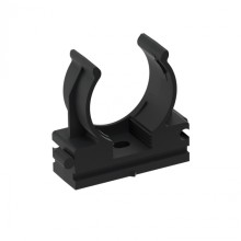 CFQ25 Держатель (клипса) для труб, для монтажного пистолета D25мм, цвет чёрный (10шт) Экопласт (41525-10BL)